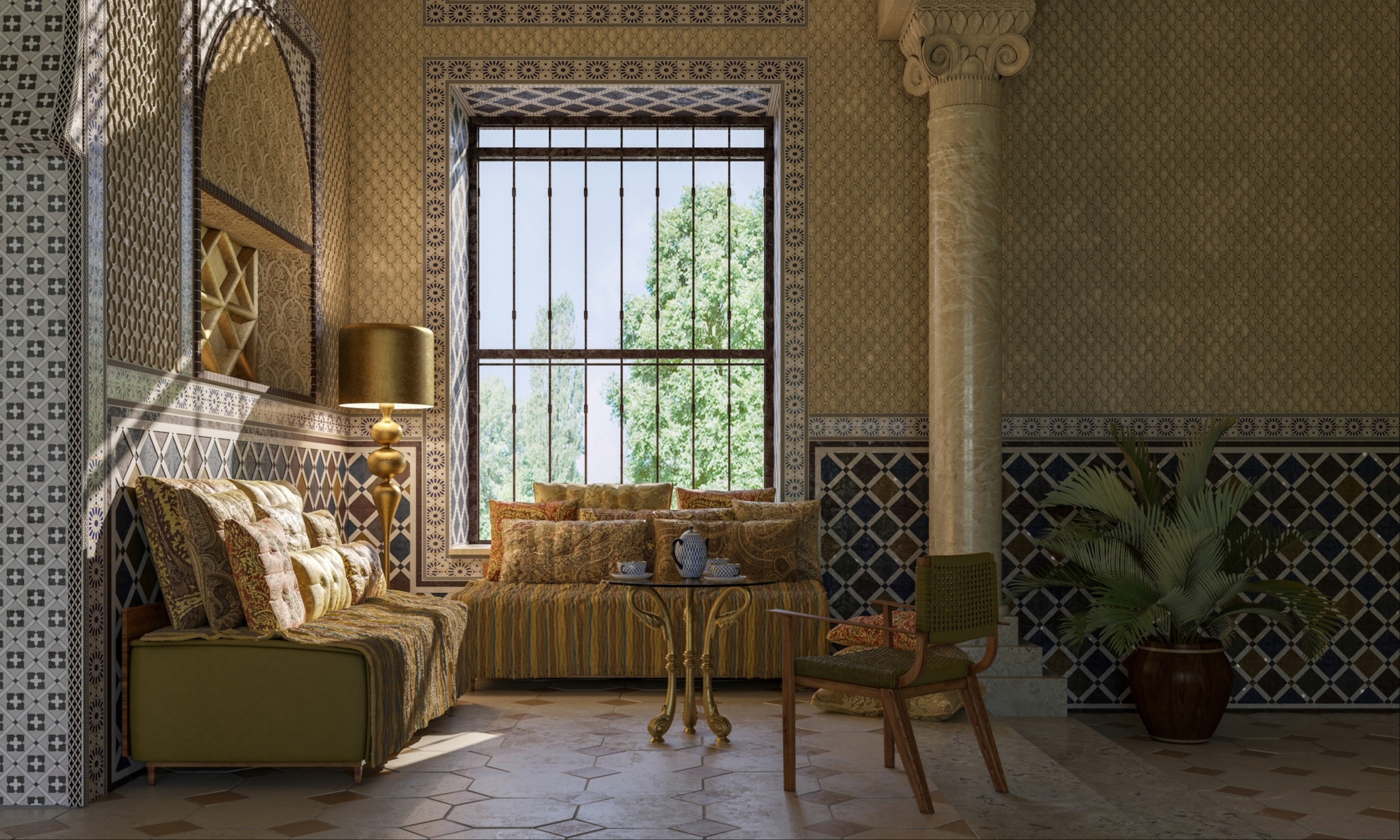 How to Transform Your Living Room Into a Moroccan Lounge 