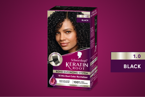 Keratin Root Permanent Color Kit in Black