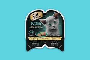 SHEBA® Kitten Soft Paté PERFECT PORTIONS™ Wet Cat Food with Chicken Flavor - 2.64 oz.