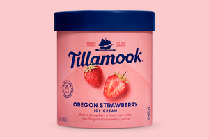 Tillamook Oregon Strawberry Ice Cream