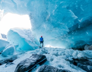 Slip Into the Cool Blue Glacier Aesthetic