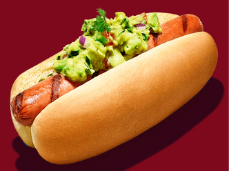 Guacamole hot dog.