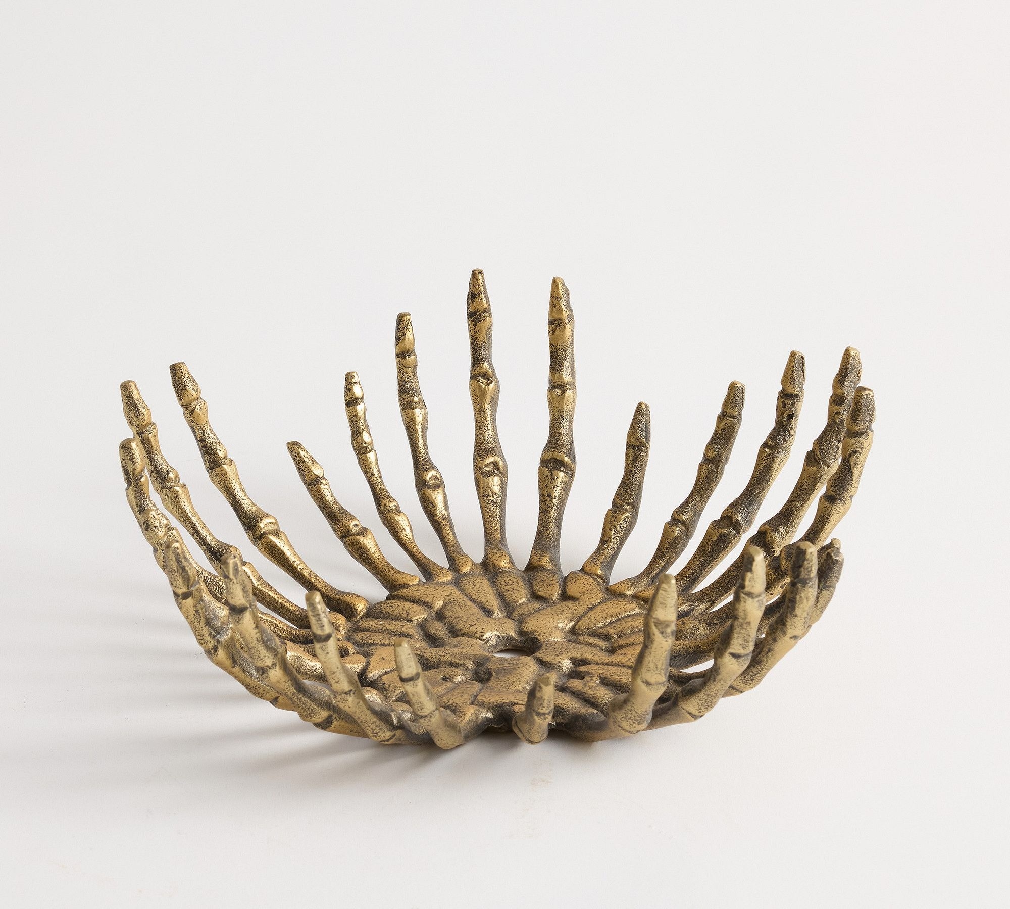 Brass Skeleton Hand Bowl