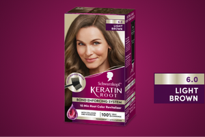 Keratin Root Permanent Color Kit in Light Brown