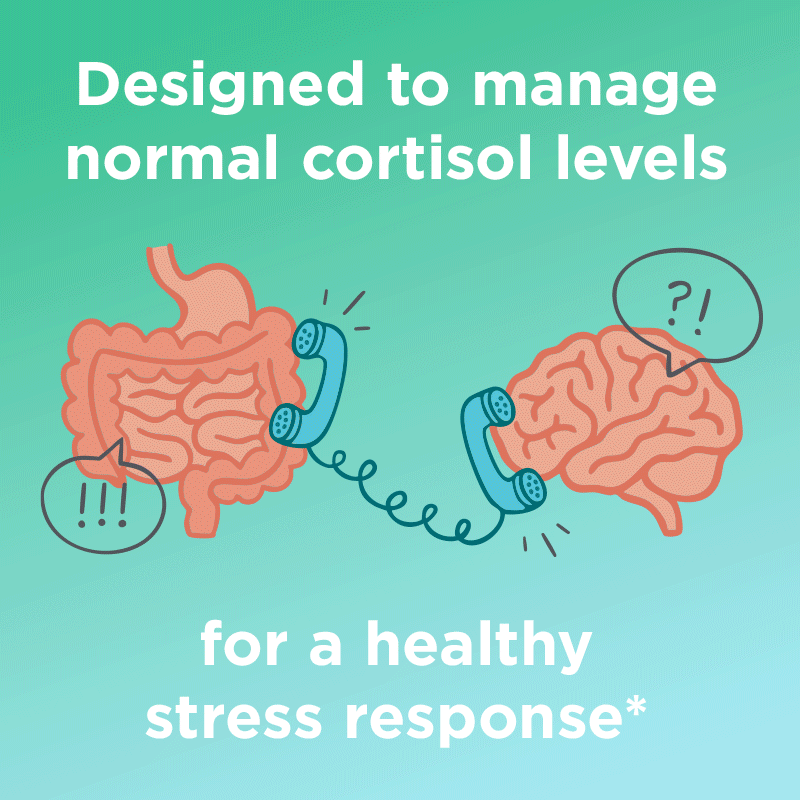 Olly precise probiotics with stress support. Designed to manage normal cortisol levels for a healthystress response.