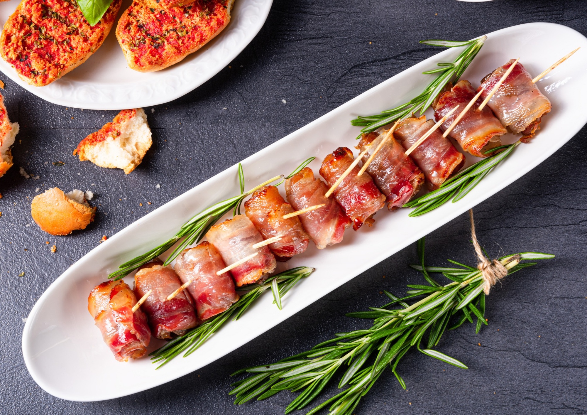 Bacon wrapped dates