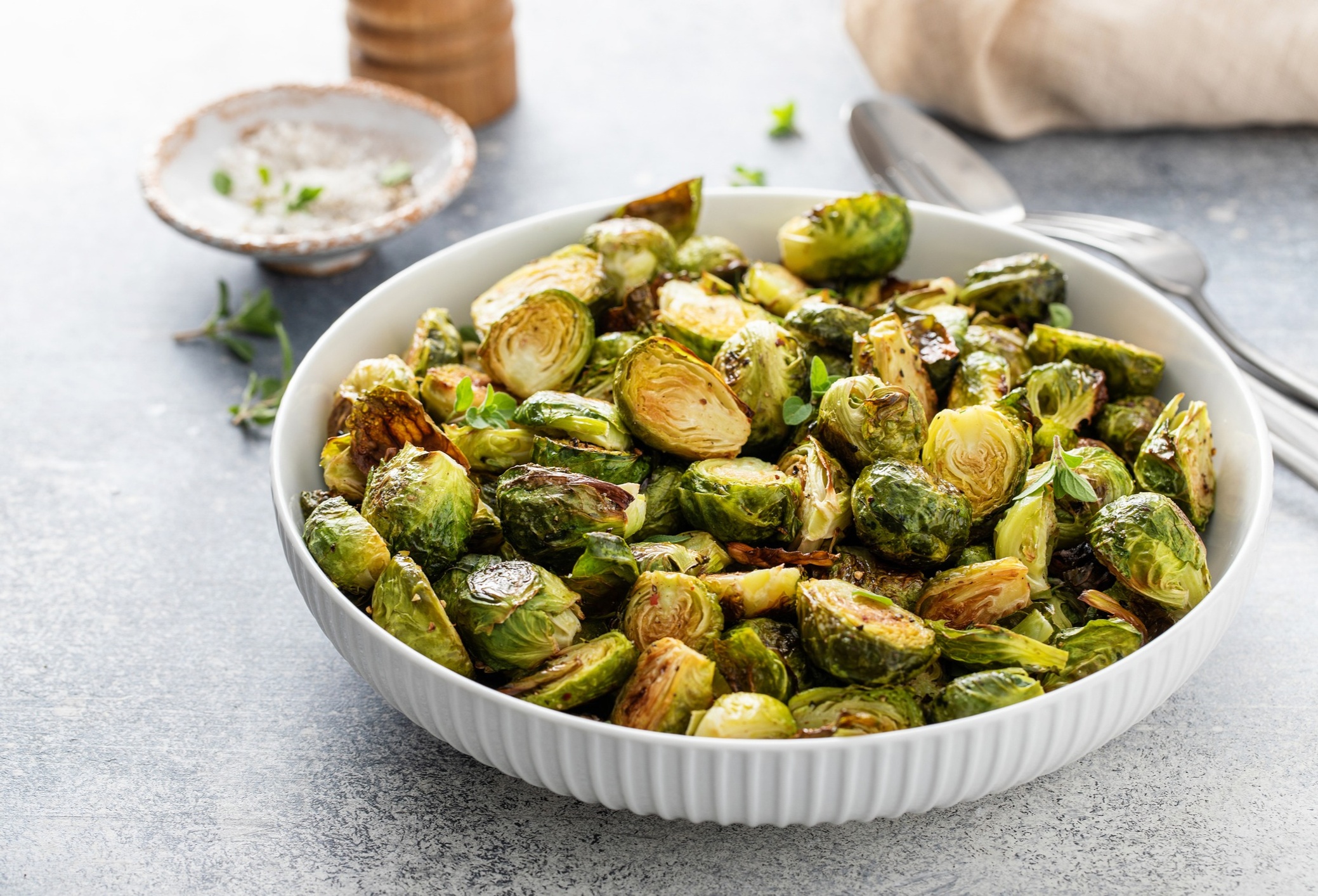 Maple glazed brussels sprouts
