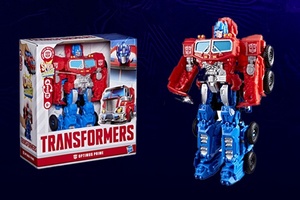 Transformers Toys Smash Changers Optimus Prime Action Figure, 6+