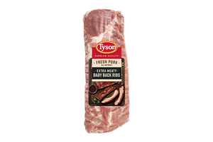 Tyson® Tender & Juicy Extra Meaty Fresh Pork Baby Back Ribs, 2.9 - 4.0 lb