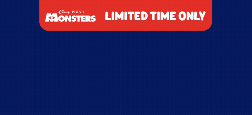"Unleash your little monster," Limited Time Only Disney-branded Huggies, Huggies Wipes and Pull-Ups with site experience of stitch videos together.