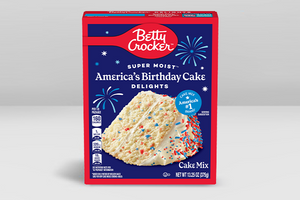 Betty Crocker™ Delights Super Moist™ America’s Birthday Cake Mix.