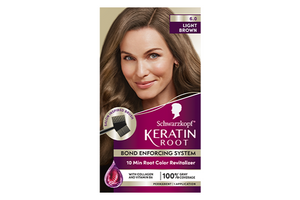 Keratin Root Permanent Color Kit in Light Brown