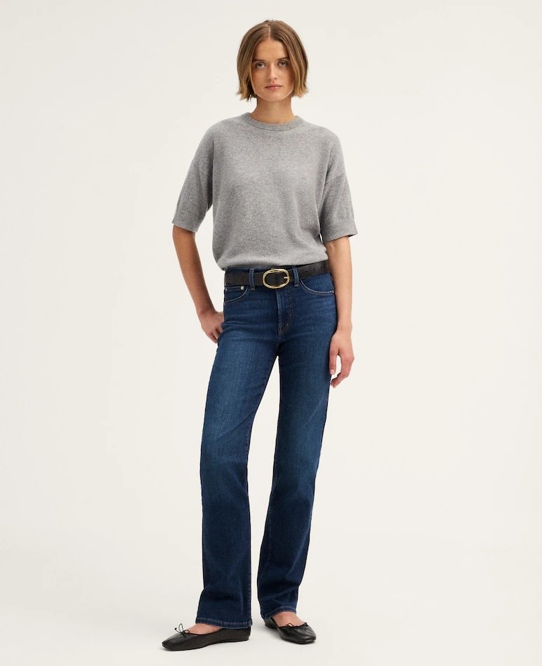 Madewell The Straight Jean in Super Stretch Denim