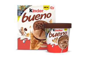 Kinder Bueno Ice Cream Pint and Kinder Bueno Ice Cream Cones