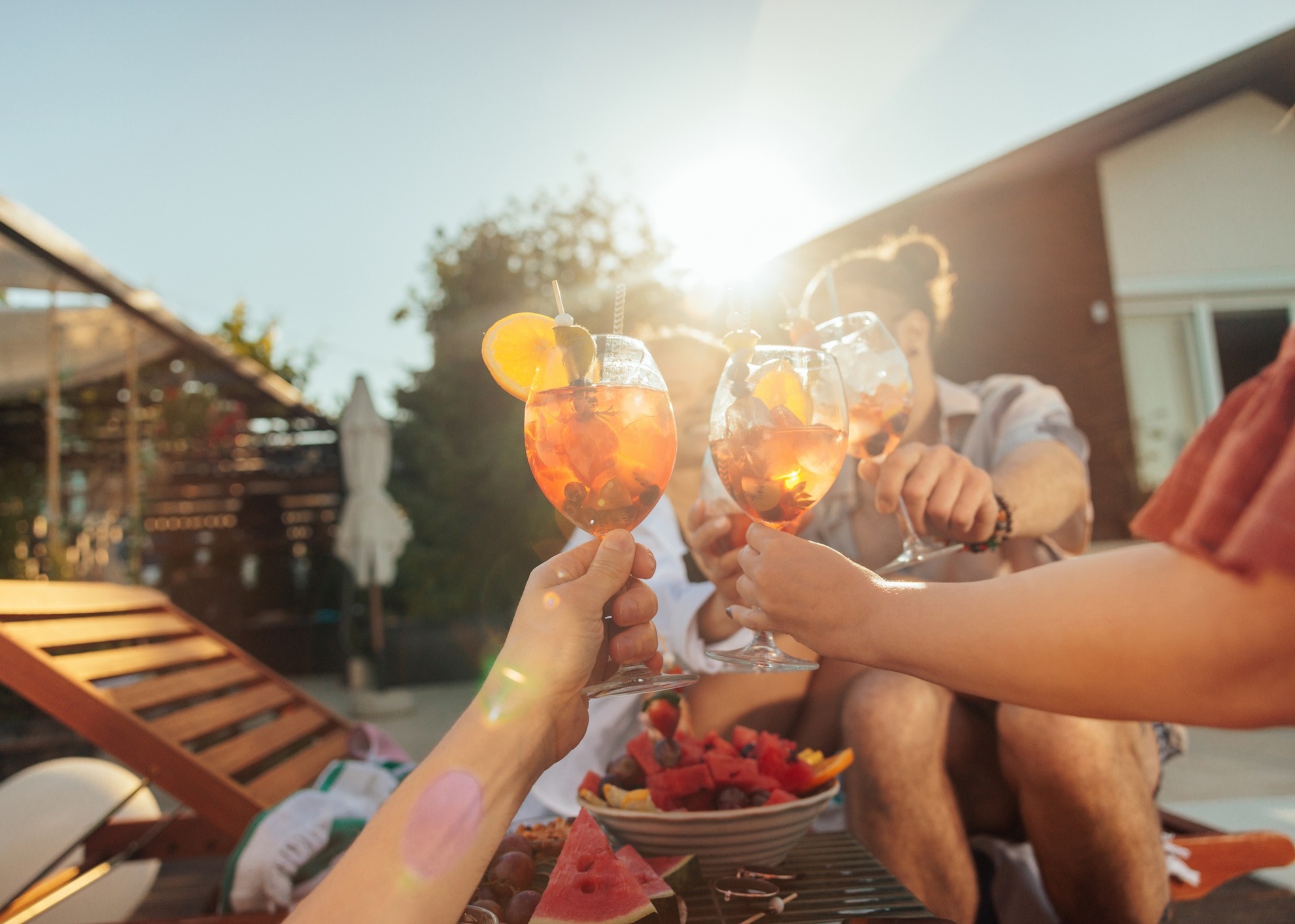 Cheersing Aperol Spritzes