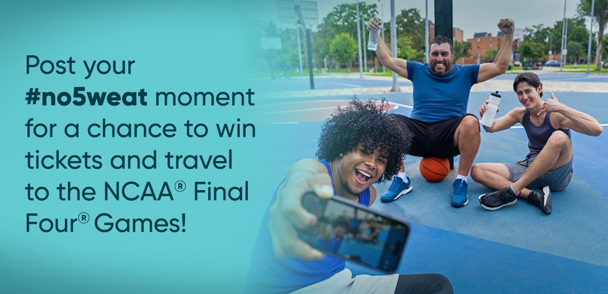 Post you #no5weat moment for a chance to win tickets and travel to the NCAA Final Four Games!