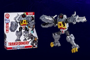 Transformers CYBERWORLD Grimlock Chomp & Battle Action Figure