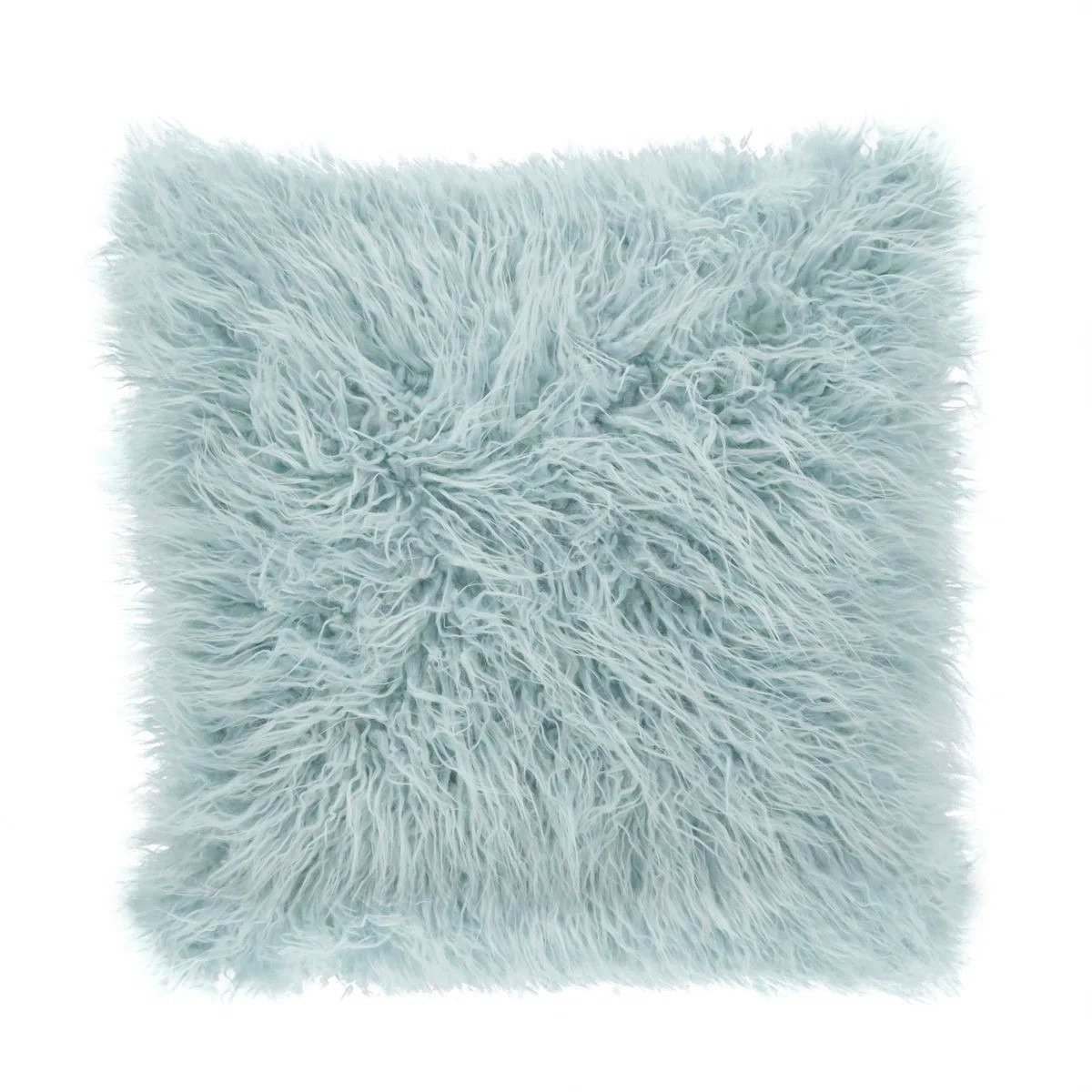 Saro Faux Mongolian Square Faux Fur Pillow